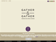 Tablet Screenshot of gatherandgather.com